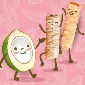 Bánh Ống Dừa hữu cơ Organic Crispy Coconut Rolls 285g