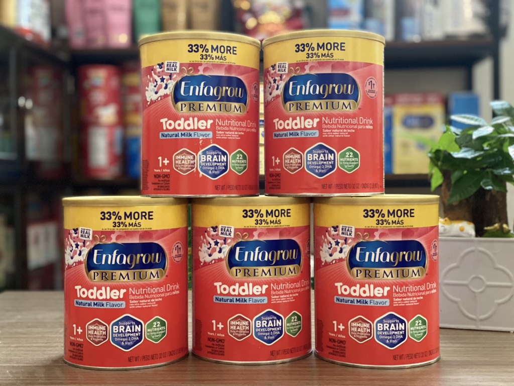 Thùng 6 Hộp Sữa Enfagrow Premium Non – GMO Toddler cho bé 12-36 tháng (907gr) - Mỹ