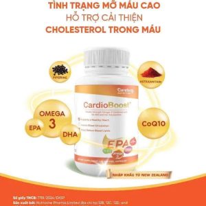 Viên uống bổ sung Omega3 CoQ10 Cardiboost 60 viên