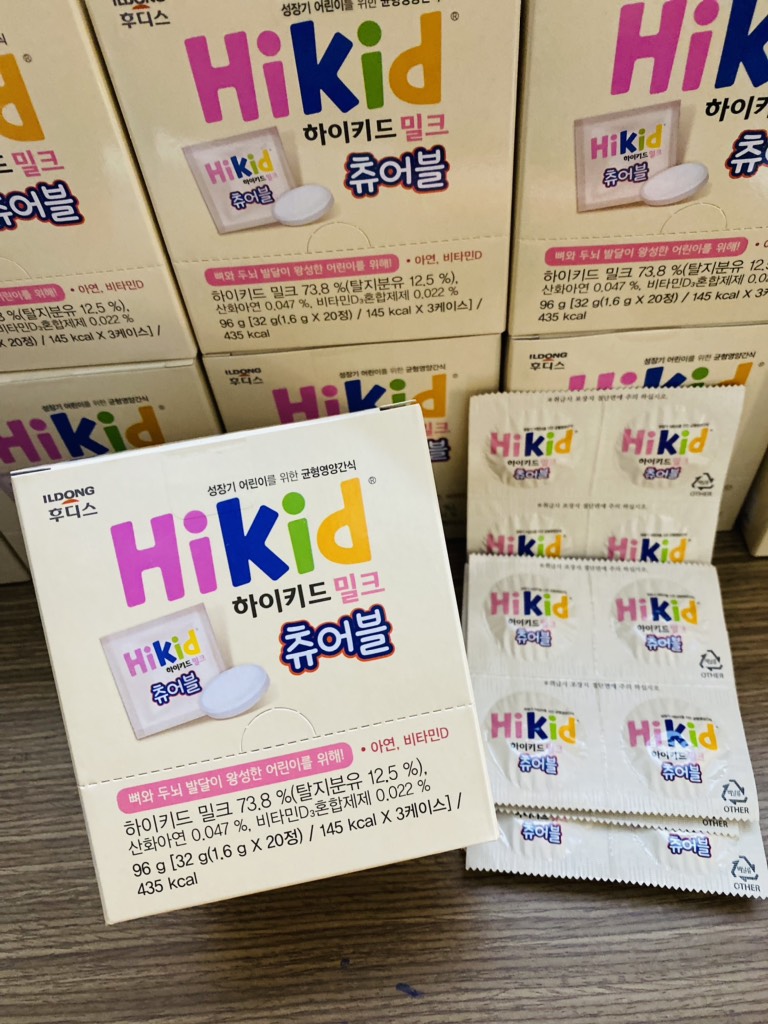 Sữa viên Hikid idong Hàn Quốc 60 viên dành cho bé trên 3 tuổi