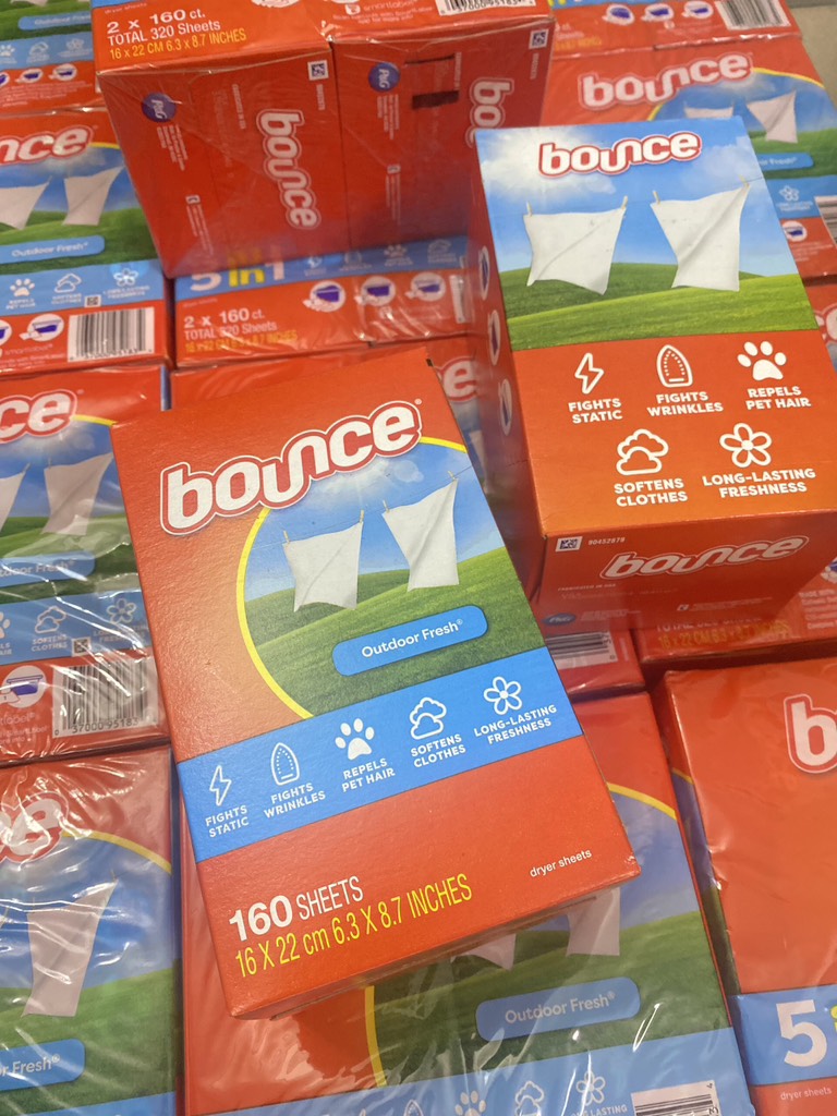 Set 2 Hộp Giấy Thơm Quần Áo Bounce 5in1 400 Tờ Của Mỹ