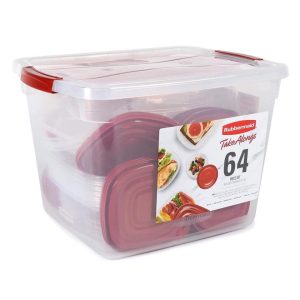 Hộp Nhựa Đựng Thực Phẩm Cao Cấp Rubbermaid 64 món _ Mỹ