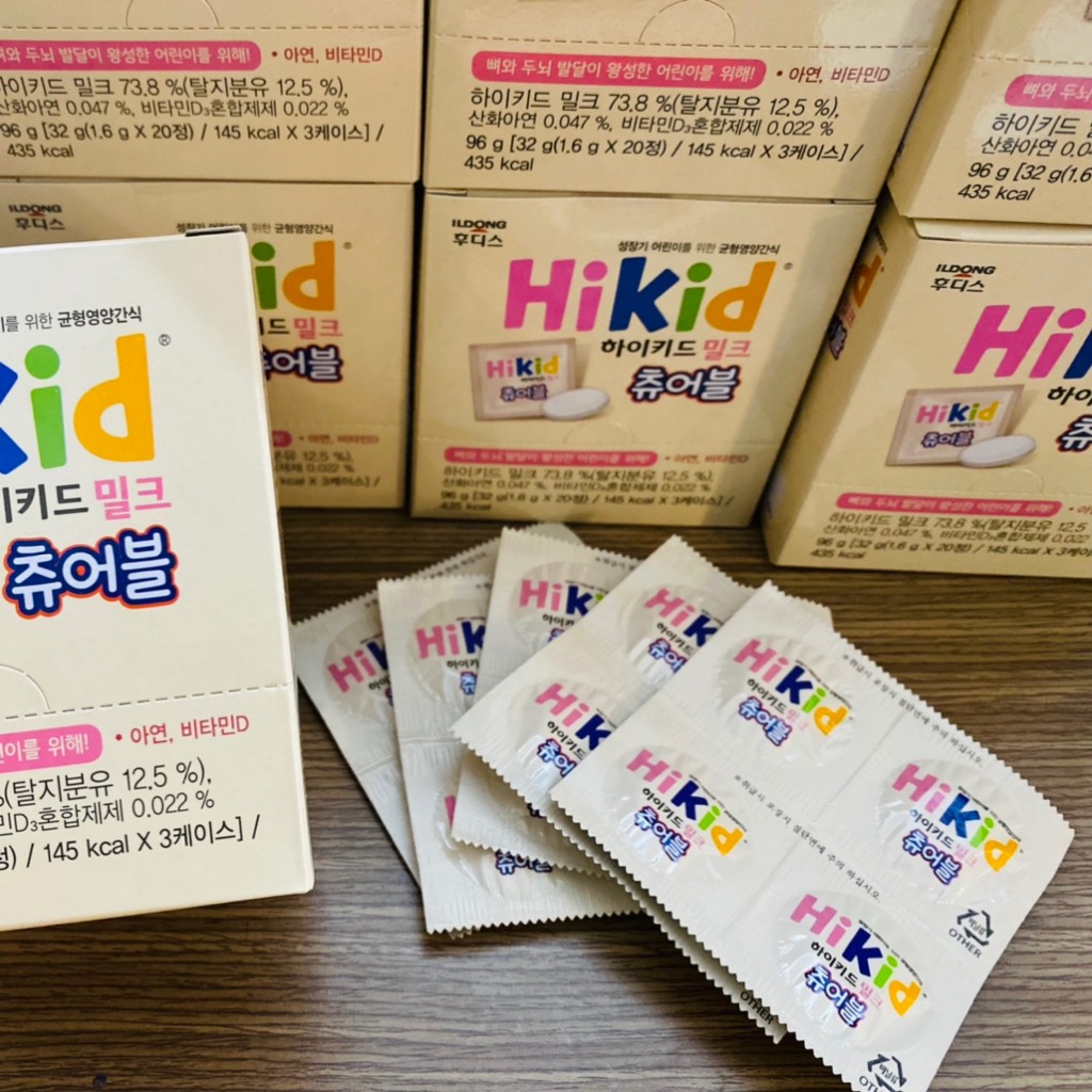 Sữa viên Hikid idong Hàn Quốc 60 viên dành cho bé trên 3 tuổi