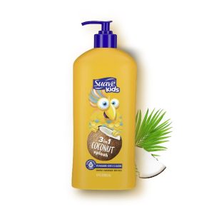 Sữa Tắm Gội  trẻ em Suave Kids 3In1 Coconut Splash 532ml hương dừa