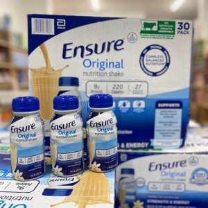 Sữa Ensure nước hương Vani Ensure Original Vanilla Mỹ 237ml Thùng 30 chai