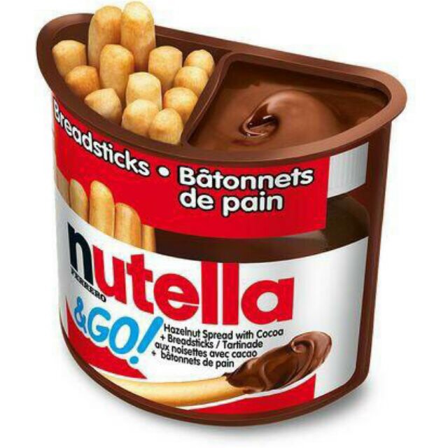 Bánh Que Chấm Sốt Chocolate Nutella And Go (Thùng Gồm 16 Hộp)