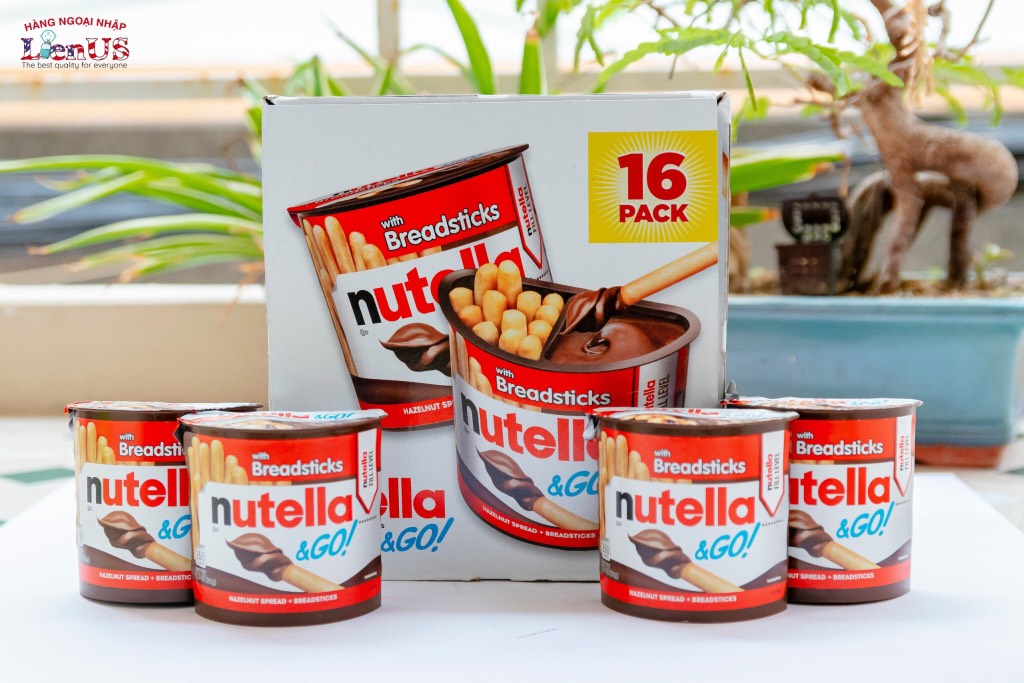 Bánh Que Chấm Sốt Chocolate Nutella And Go (Thùng Gồm 16 Hộp)