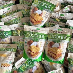 Bánh Ống Dừa hữu cơ Organic Crispy Coconut Rolls 285g
