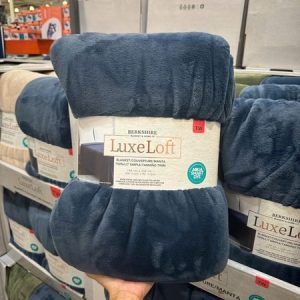 Chăn (mền) Berkshire Luxe Loft Queen Blanket 249cm x 234cm màu xanh rêu