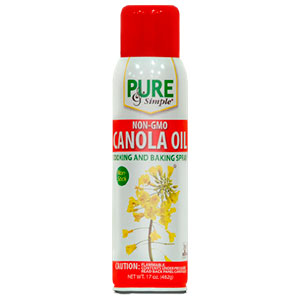 Dầu ăn kiêng không  calo dầu hoa cải Pure & simple canola oil 482g