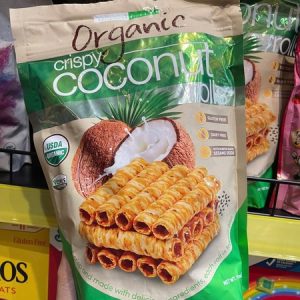 Bánh Ống Dừa hữu cơ Organic Crispy Coconut Rolls 285g