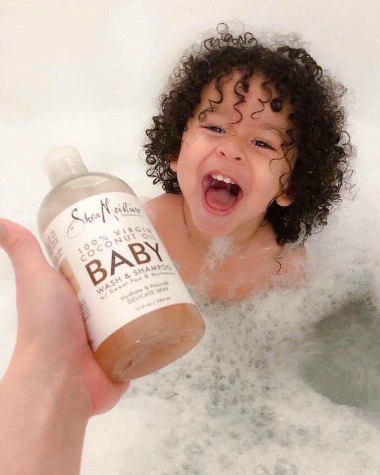 Sữa Tắm Gội Cho Bé Shea Moisture Dừa - Coconut Oil (384ml)