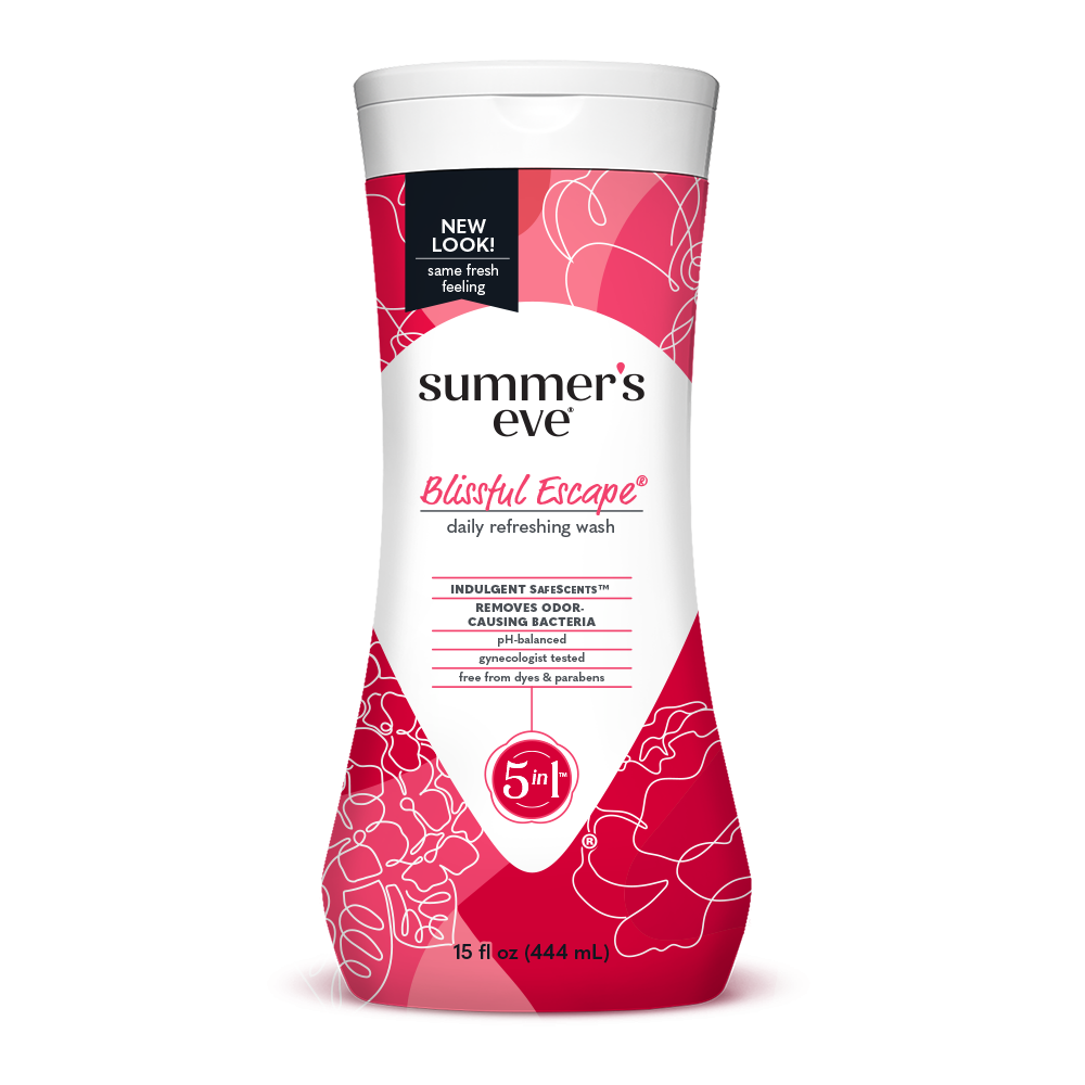 Dung dịch vệ sinh phụ nữ summer's eve 5in1 màu đỏ - Blissful Escape 444ml