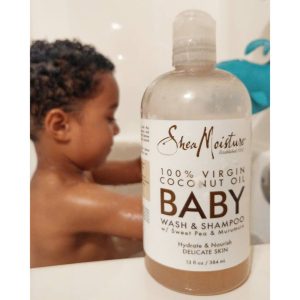 Sữa Tắm Gội Cho Bé Shea Moisture Dừa - Coconut Oil (384ml)