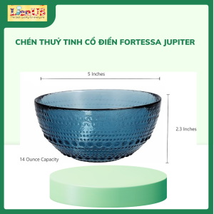 Bộ 6 chén Thuỷ Tinh Cổ Điển Fortessa Jupiter - Đa Năng, Sang Trọng