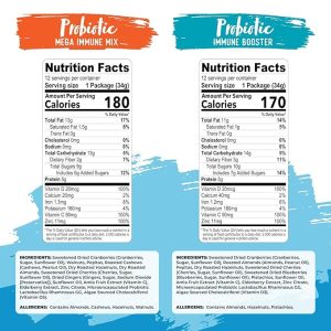 Hạt tổng hợp hữu cơ Probiotic Immune  Snack Packs Nature's Garden 24 gói  (Mega Immune Mix & Immune Booster, 34 g/gói)