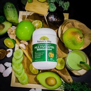 Viên uống bổ sung Vitamin Tổng Hợp Và Tảo Xoắn Nature’s Way Multivitamin Spirulina, 200 viên
