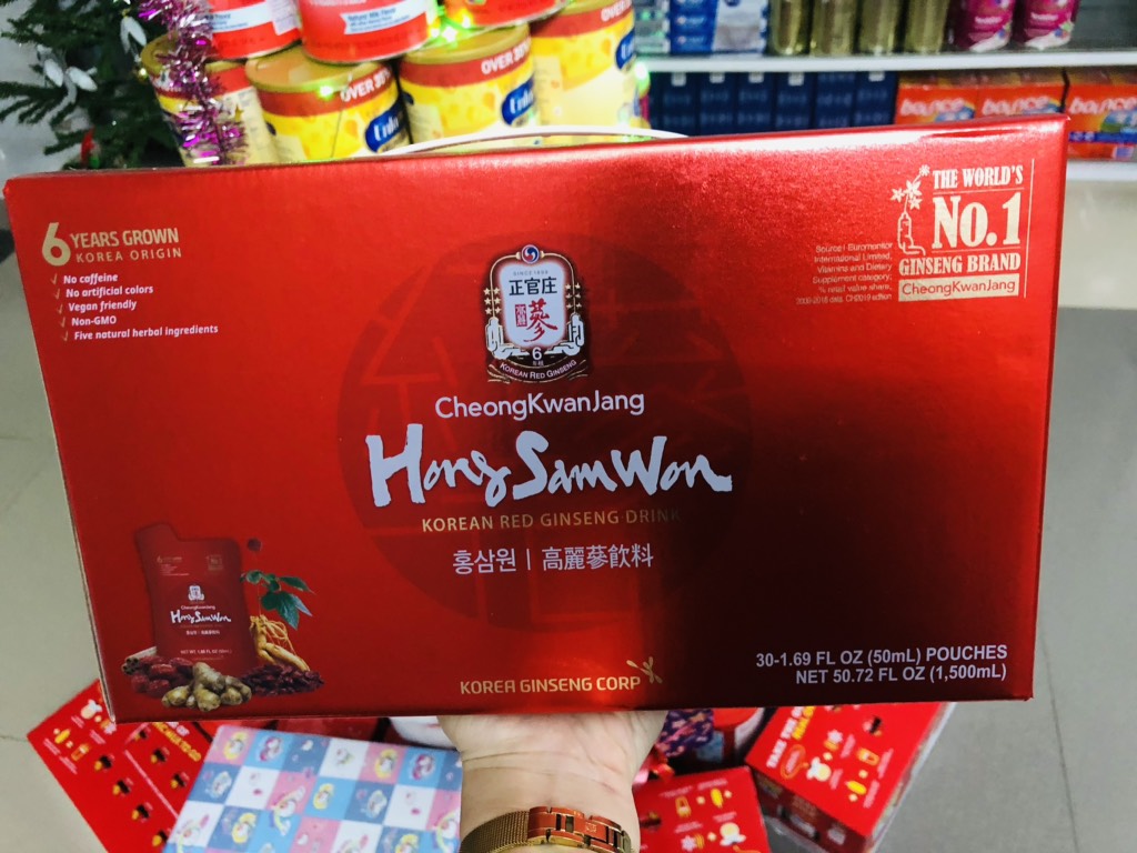Nước hồng sâm Hong Sam Won CheongKwanJang Hàn Quốc 30 gói x 50ml