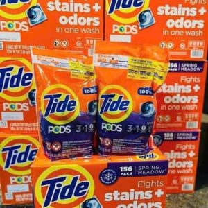 Thùng 4 Bịch Viên Giặt Tide Pods Spring Meadow 3in1 156 viên