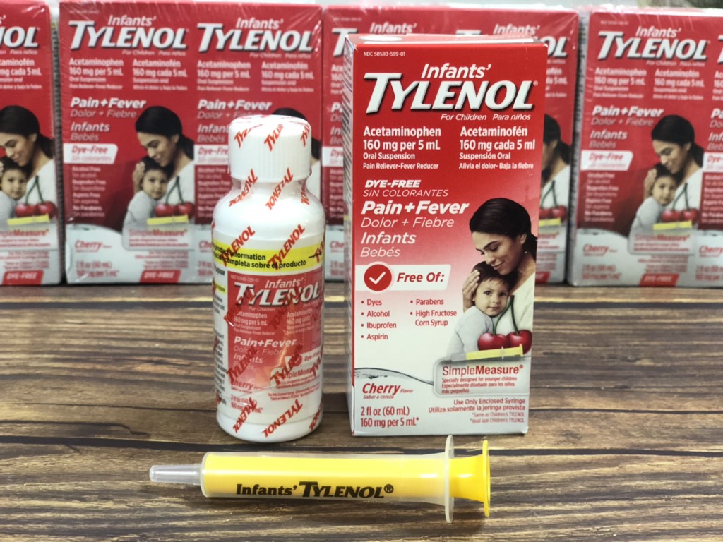 Siro Giảm Đau Hạ Sốt Cho Trẻ Sơ Sinh Infants’ Tylenol Pain Fever 60ml (0-2 tuổi) - Mỹ