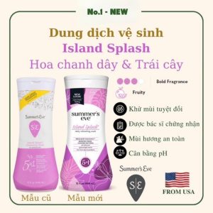 Dung dịch vệ sinh phụ nữ Summer’s Eve Cleansing Wash 444ml (Island Splash)