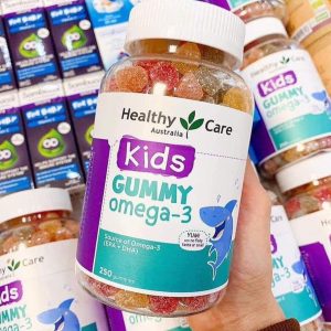 Kẹo dẻo Gummy Omega-3 Healthy Care Úc 250 viên cho bé