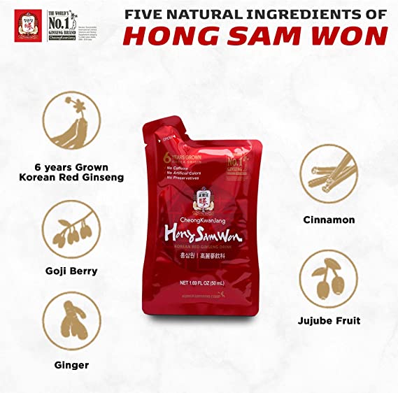 Nước hồng sâm Hong Sam Won CheongKwanJang Hàn Quốc 30 gói x 50ml