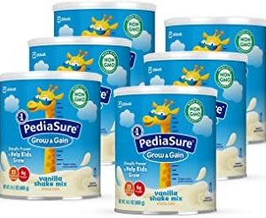 Combo 6 hộp Sữa bột Pediasure vani Grow and Gain Shake Mix 400g dành cho bé trên 2 tuổi (400 gr) - Mỹ
