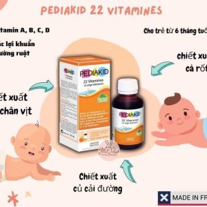 Siro Pediakid 22 Vitamines bổ sung Vitamin và khoáng chất (125ml)