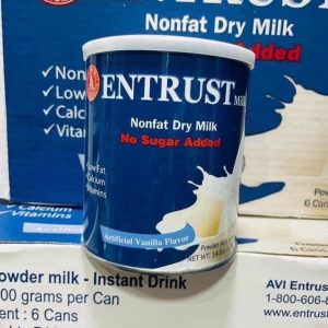 Thùng 6 Hộp Sữa Bột Entrust Mỹ Không Đường - Cho Người Tiểu Đường, Người Ăn Kiêng