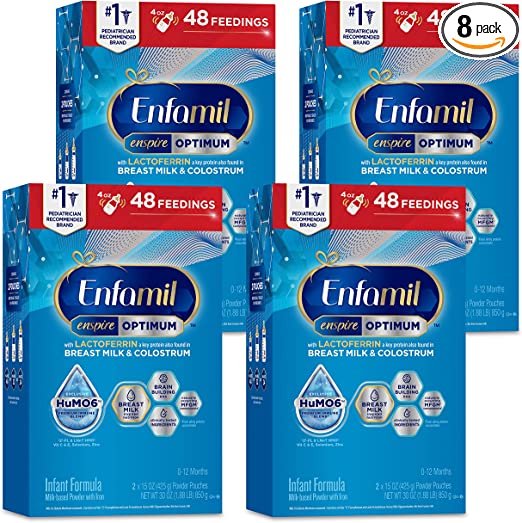 Thùng 4 hộp Sữa Enfamil Enspire Xanh Cho Bé 0 – 12 tháng (850gr) - Mỹ