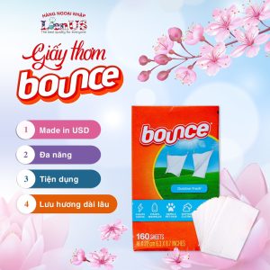 Giấy Thơm Quần Áo Bounce 5in1 200 Tờ Của Mỹ