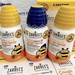 Set 3 chai Siro trị ho Zarbees Naturals Childrens Cough Syrup cho trẻ từ 2 tuổi 118ml