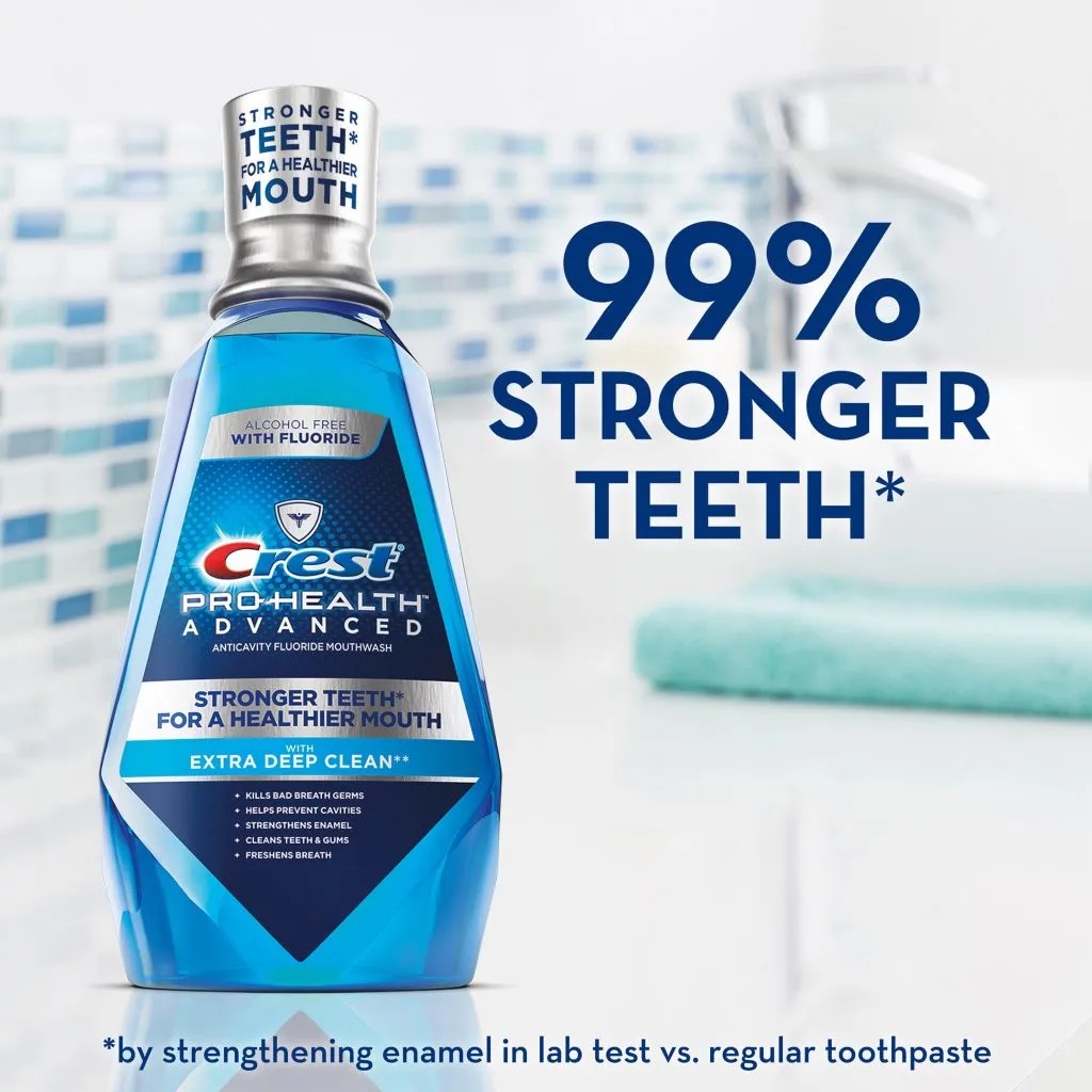 Nước súc miệng Crest Pro Health Advantage 1 lít
