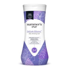 Dung dịch vệ sinh phụ nữ Summer's Eve tím Delicate Blossom Cleansing Wash 444ml