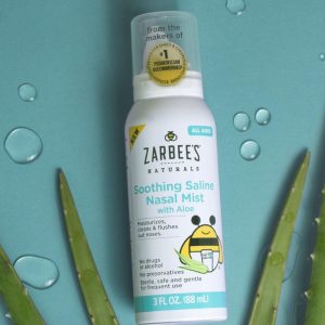 Xịt mũi Cho Bé Chiết Xuất Nha Đam Zarbee's Naturals Soothing Saline Mist with Aloe 188ml