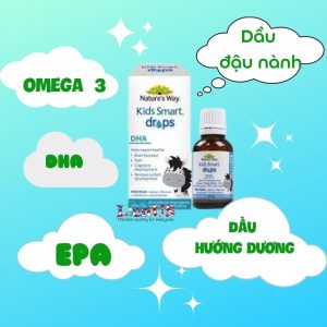 DHA Nature’s Way Kids Smart Drops DHA - Bổ sung DHA dạng giọt cho trẻ sơ sinh và trẻ nhỏ