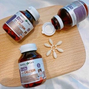 Viên Canxi Healthy Care Kid’s Milk Calcium bổ sung canxi, Vitamin D3 (Chai 60 viên)