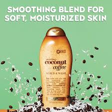 Sữa Tắm Tẩy Tế Bào Chết OGX Coconut Coffee Scrub & Wash 577ml