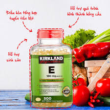 Vitamin E Thiên Nhiên 400 I.U Kirkland Signature 500 Viên Của Mỹ