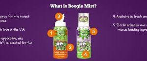 Xịt mũi vô trùng không mùi Boogie Mist Sterile Saline Nasal Spray - Mỹ