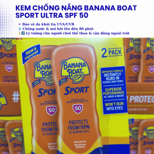 Kem Chống Nắng Banana Boat Sport Ultra SPF 50+ Sunscreen lotion 236ml