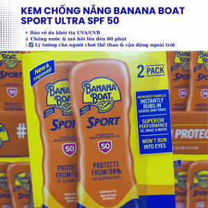 Kem Chống Nắng Banana Boat Sport Ultra SPF 50+ Sunscreen lotion 236ml