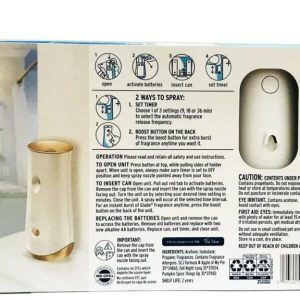 Set máy xịt thơm phòng tự động Glade chạy pin + 3 chai tinh dầu (Apple, Night, Pumpkin)