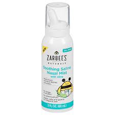 Xịt mũi Cho Bé Chiết Xuất Nha Đam Zarbee's Naturals Soothing Saline Mist with Aloe 188ml