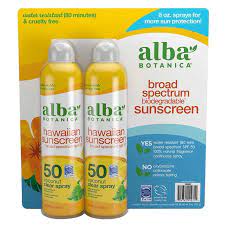 Xịt chống nắng phổ rộng Alba Botanica Hawaiian Sunscreen SPF50 Mỹ 227g